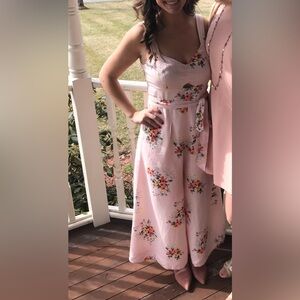 Anthropologies Floral Jumpsuit